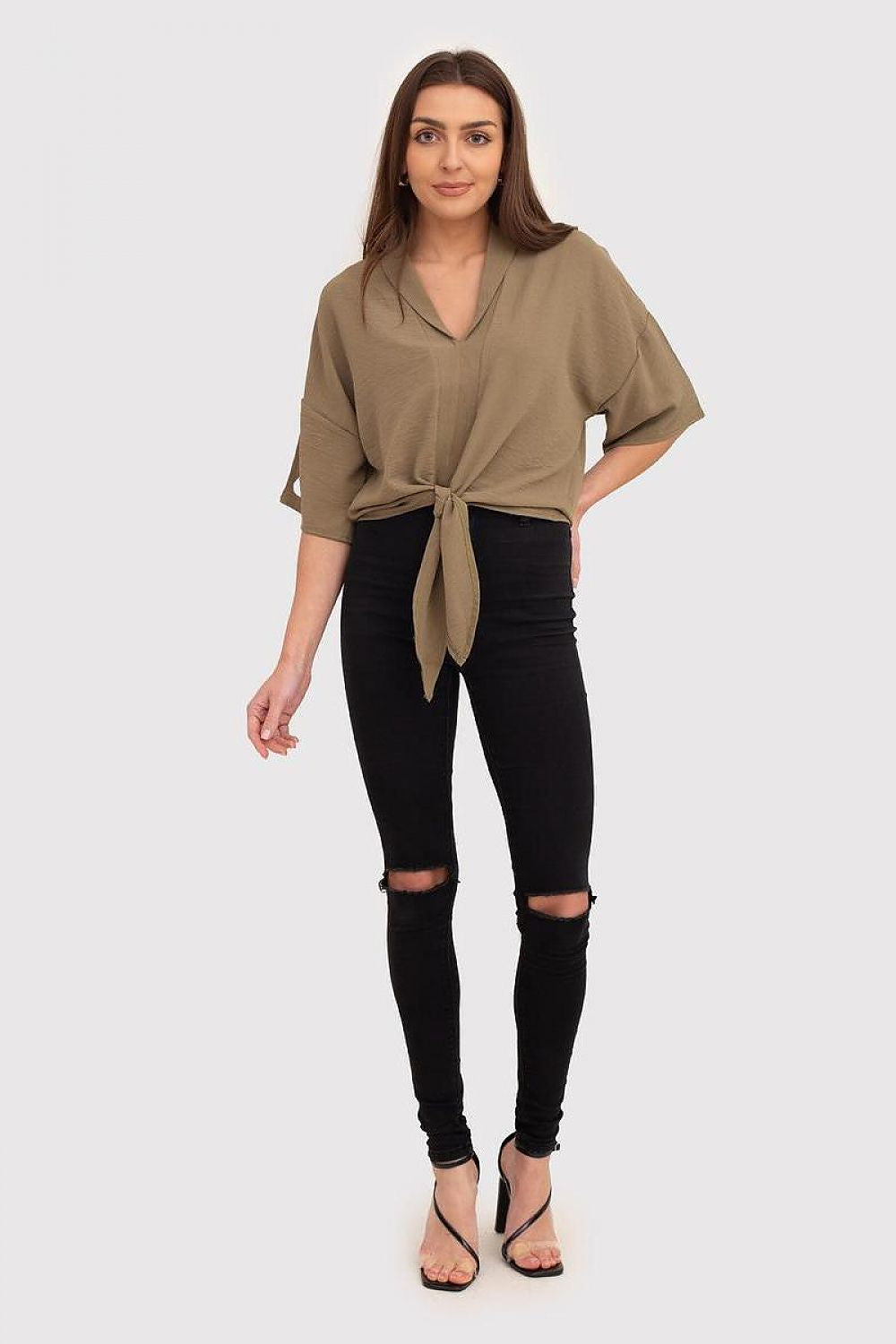 Blouse met knoop van Ax Paris