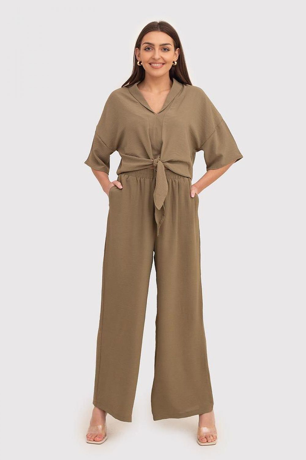 Blouse met knoop van Ax Paris