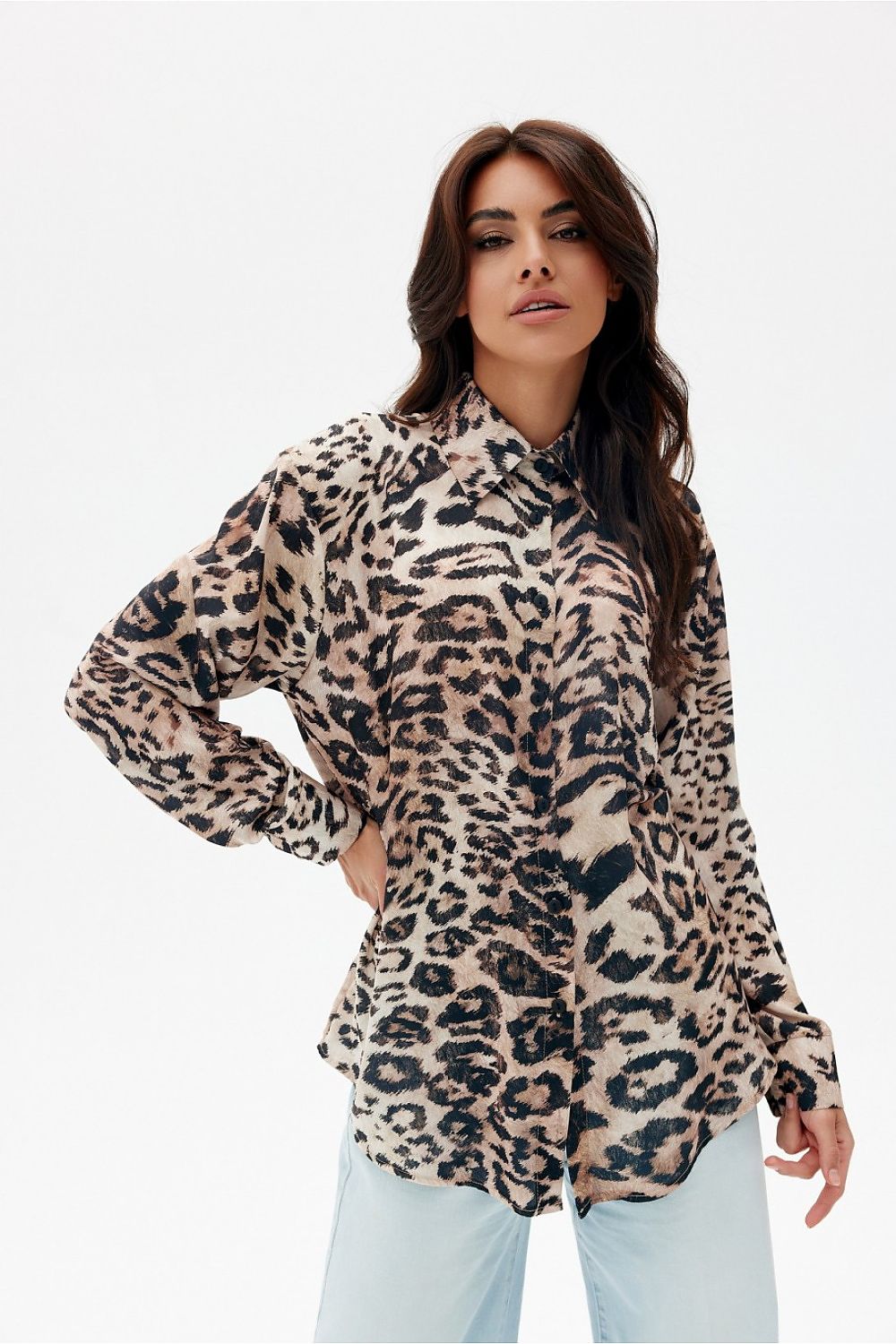 Blouse met luipaardprint van Roco Fashion