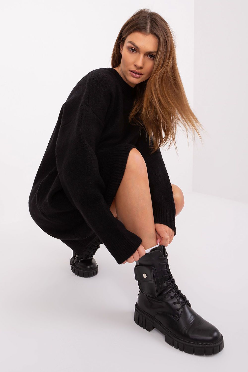 Gebreide mini-jurk van Badu