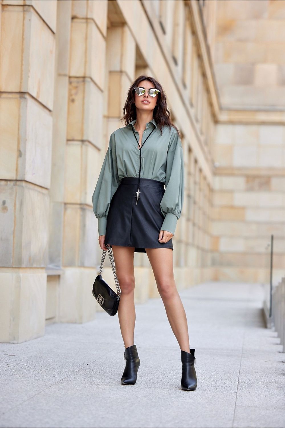 Blouse mes plof mouwen