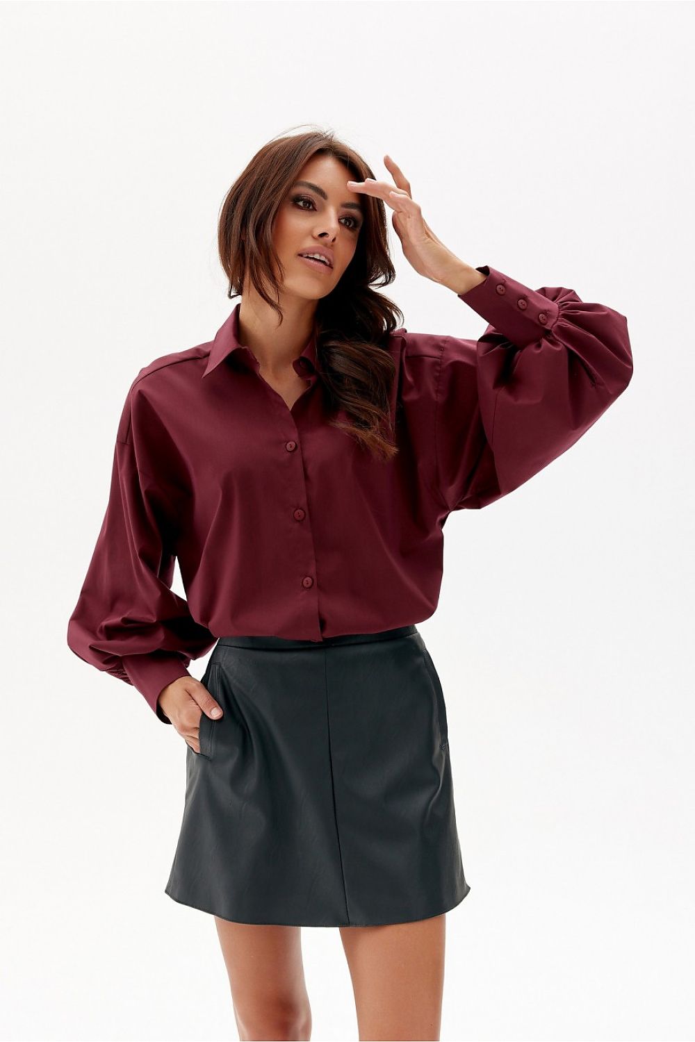 Korte leren rok van Roco Fashion