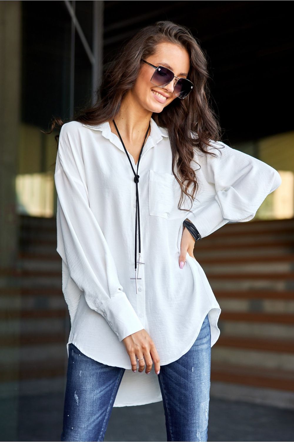 Oversized blouse van Roco Fashion