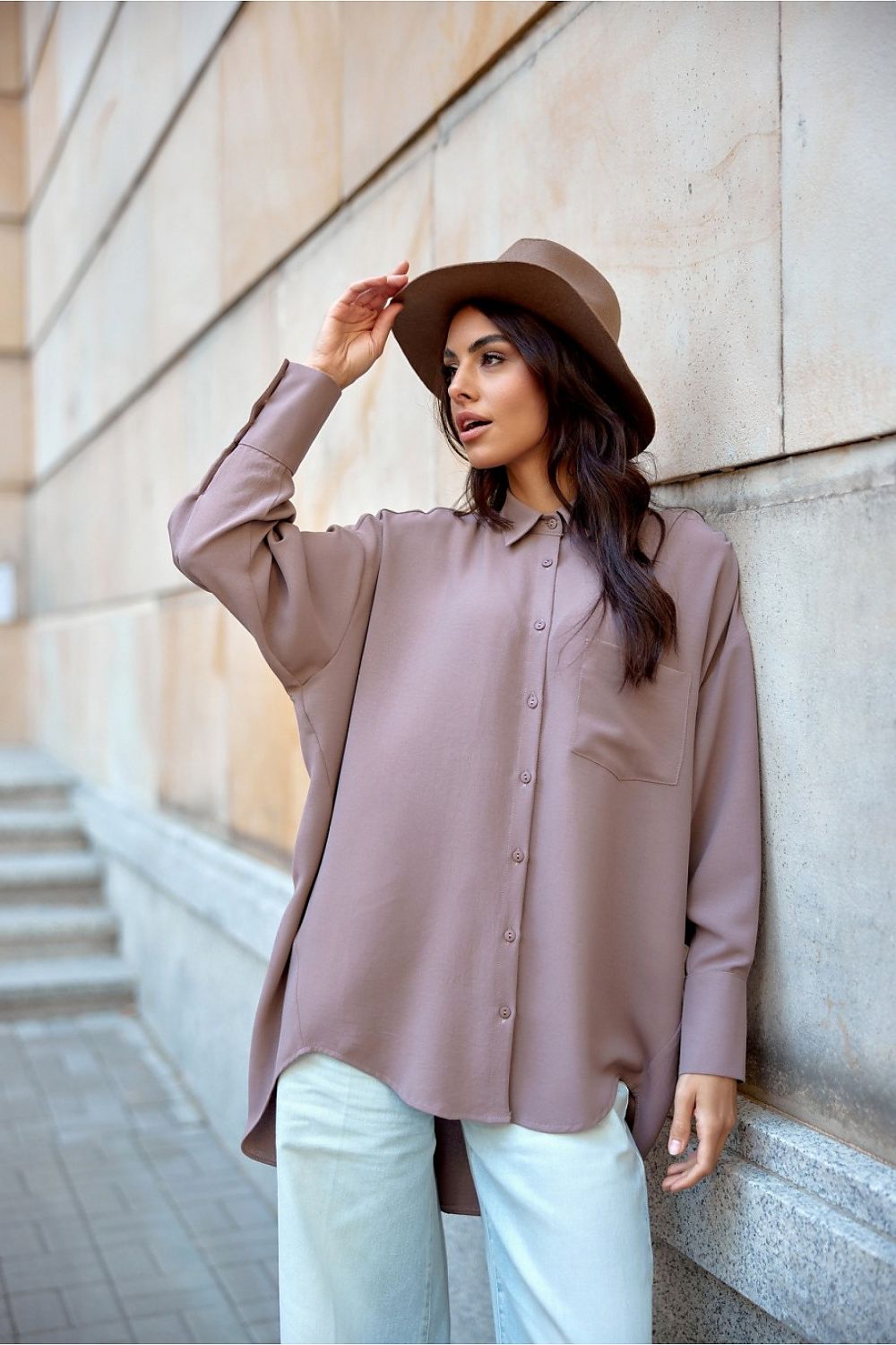 Oversized blouse van Roco Fashion