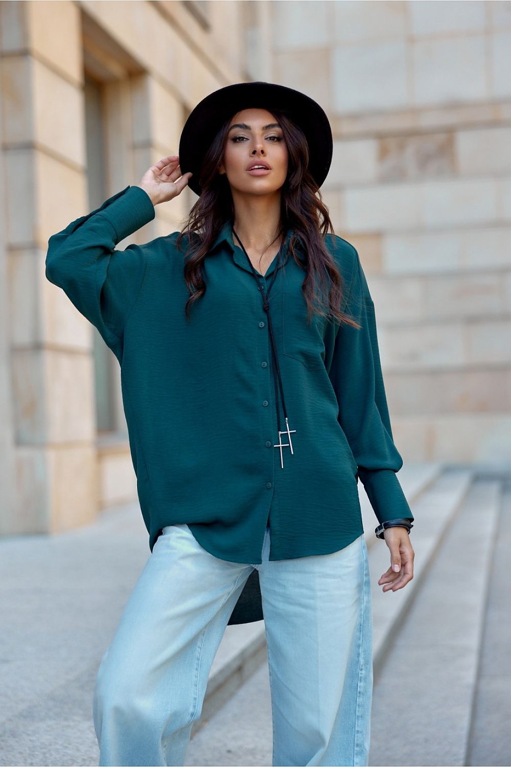 Oversized blouse van Roco Fashion