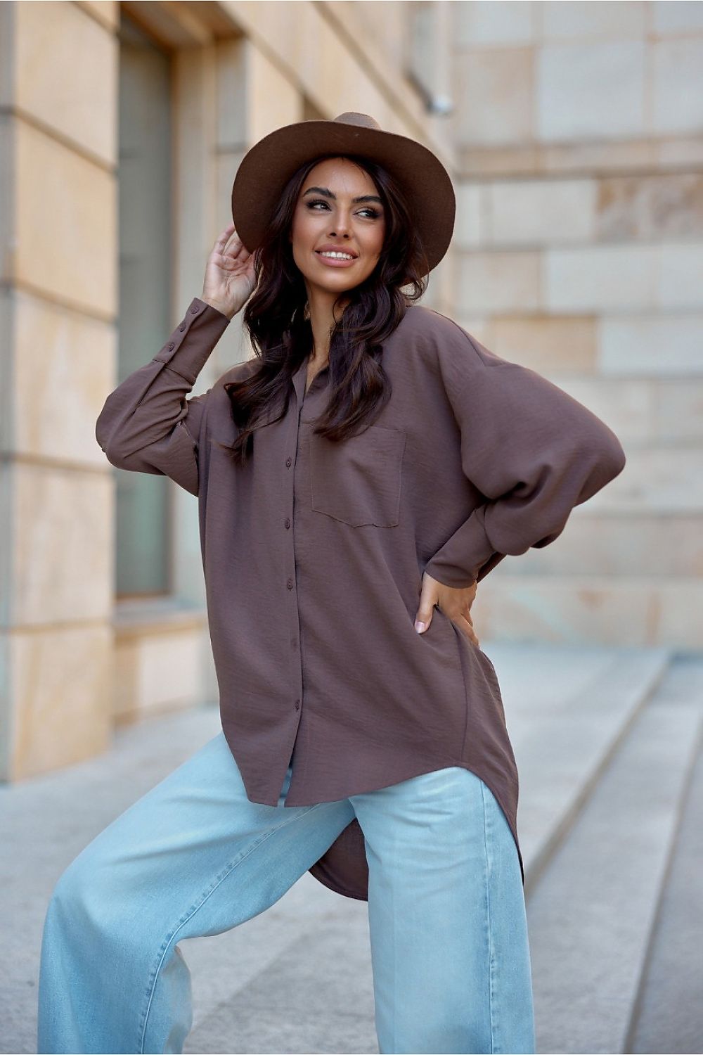 Oversized blouse van Roco Fashion