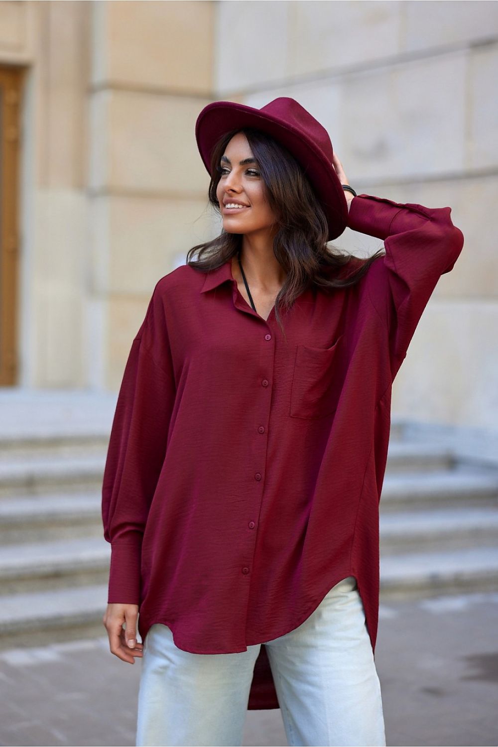 Oversized blouse van Roco Fashion