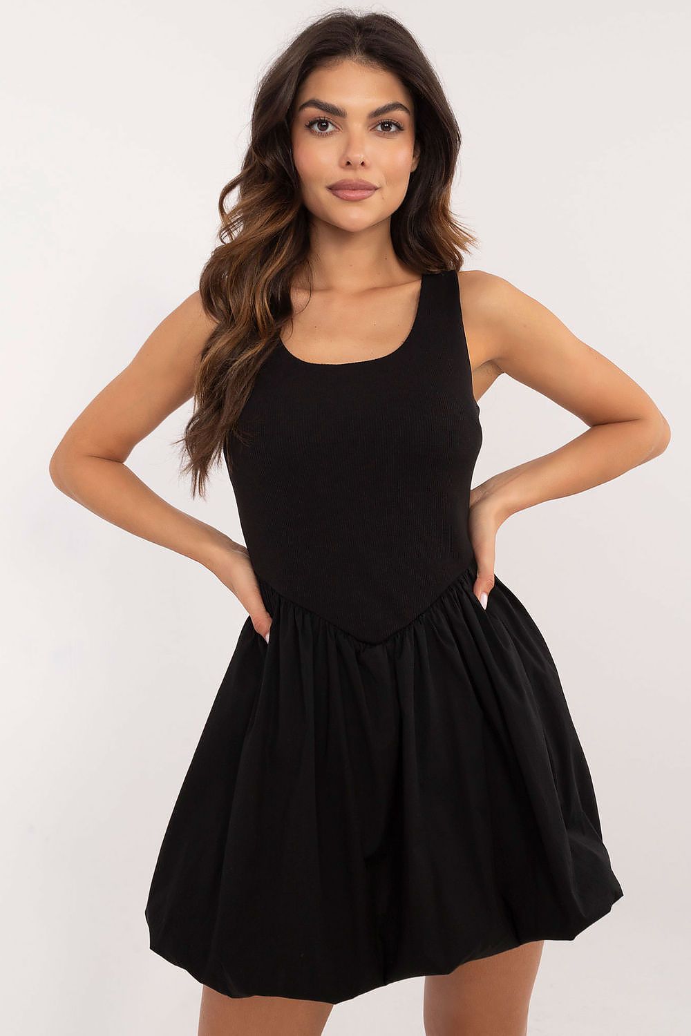 Ballon jurk met motief