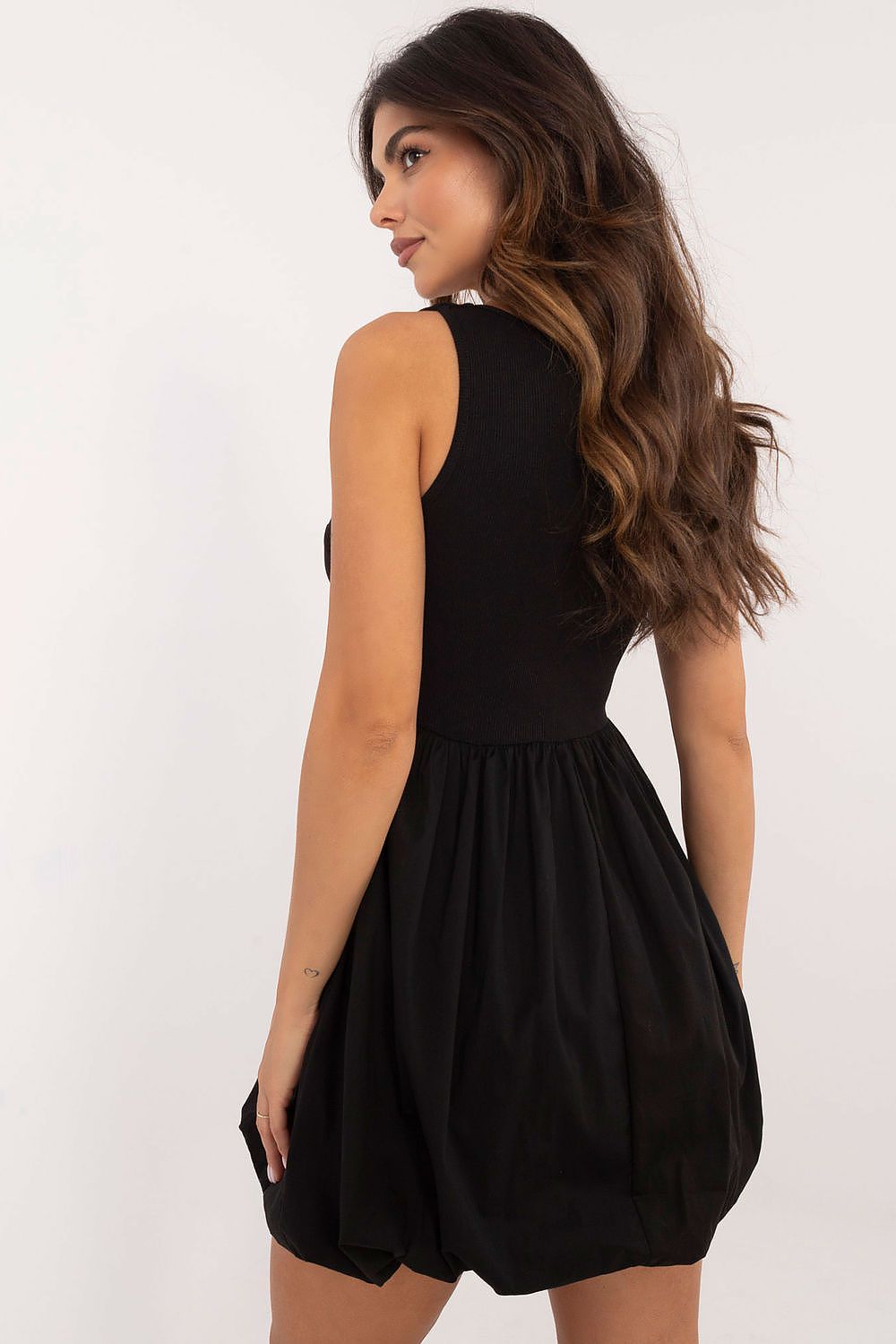 Ballon jurk met motief