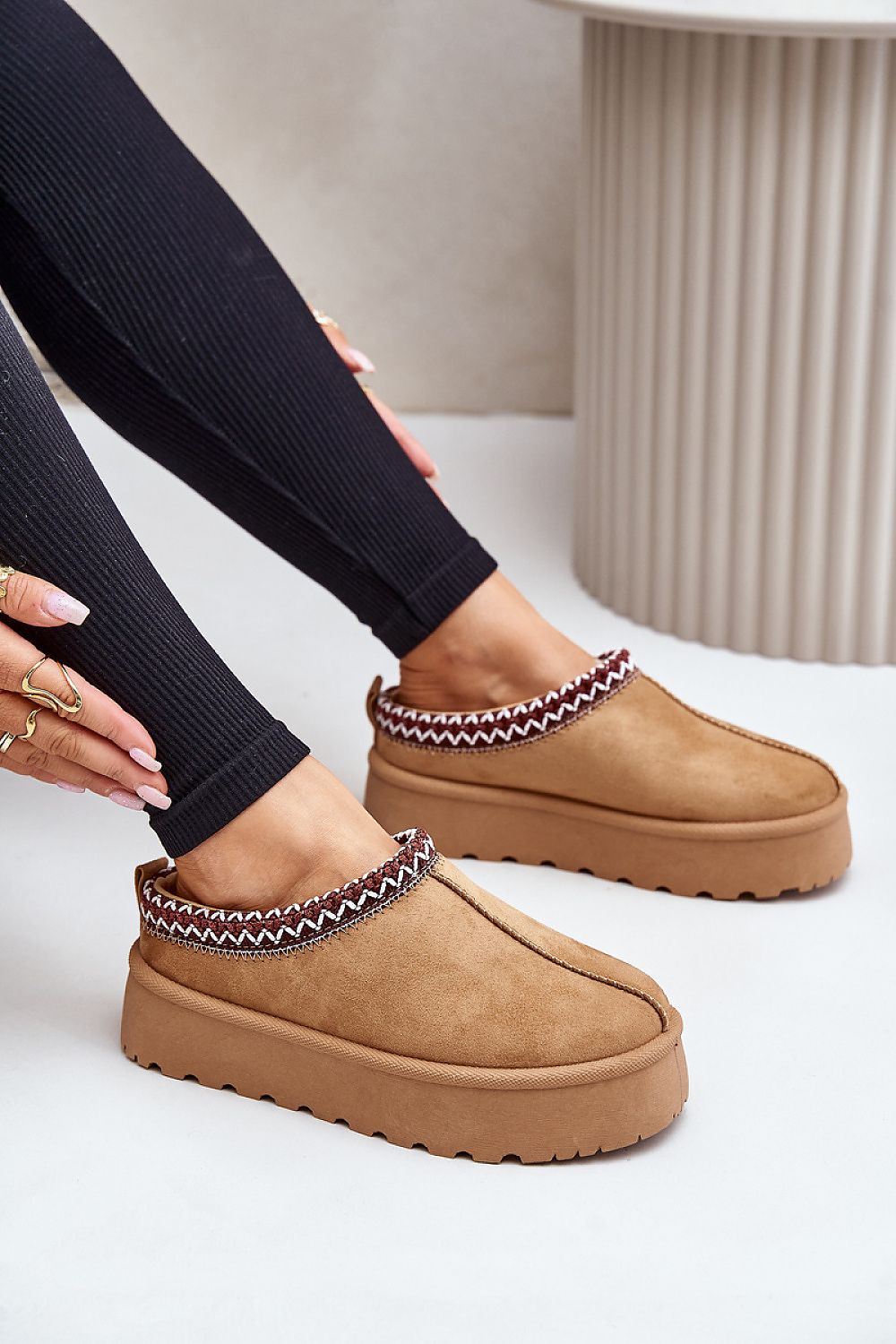 Pantoffels met detail