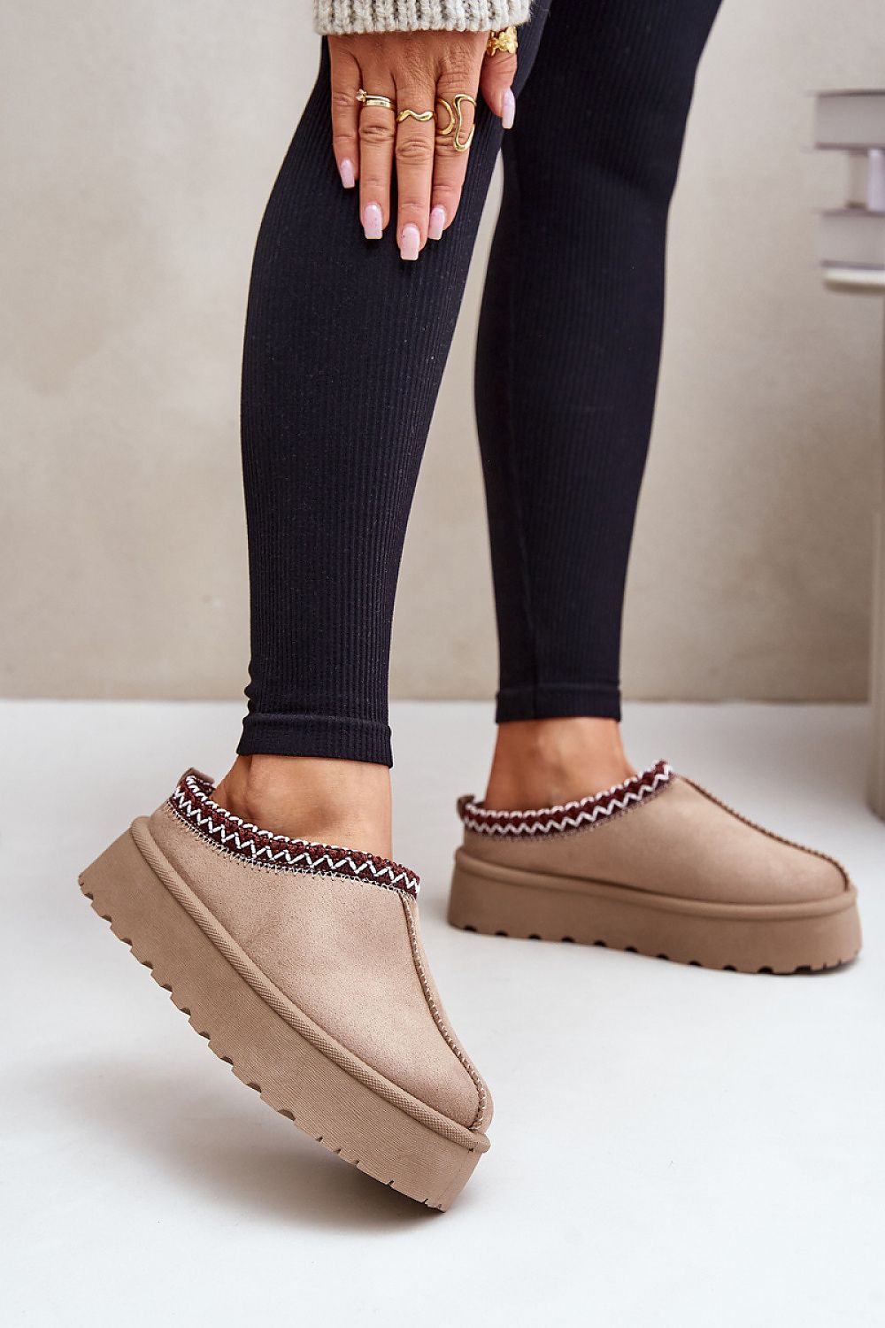 Pantoffels met detail