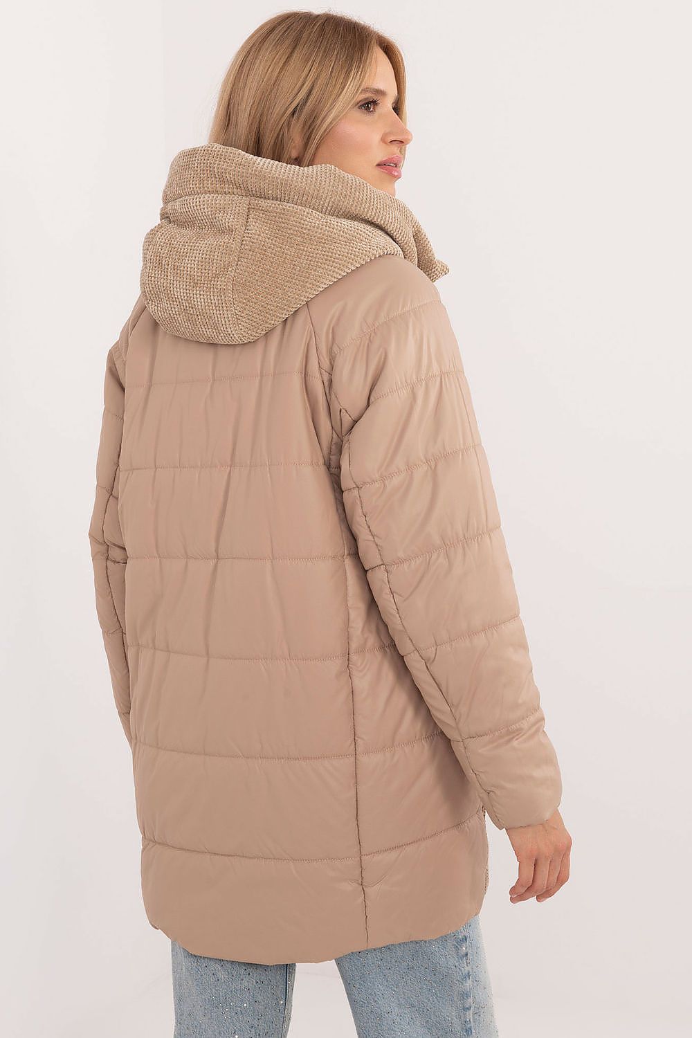 Winterjas met ribfluweel