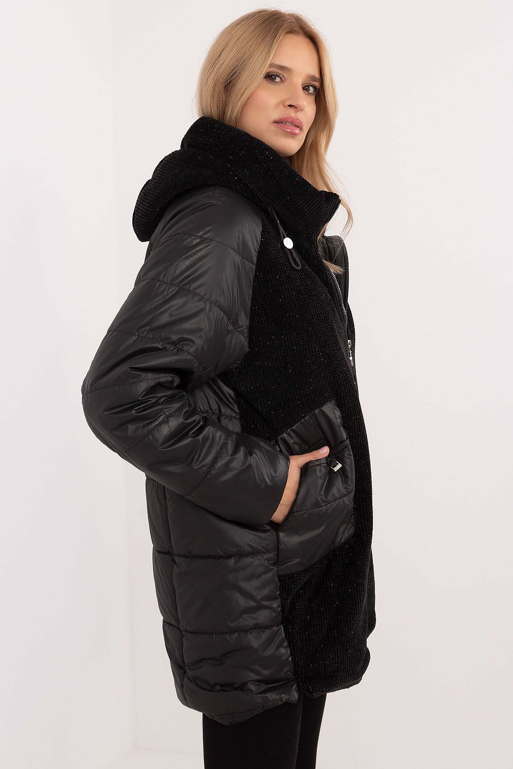 Winterjas met ribfluweel