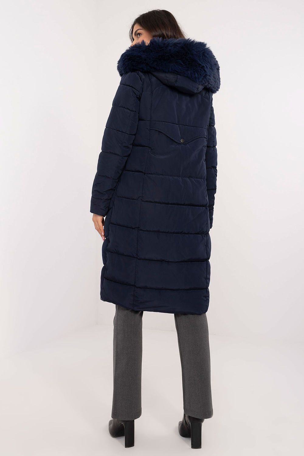 Dames puffer met capuchon
