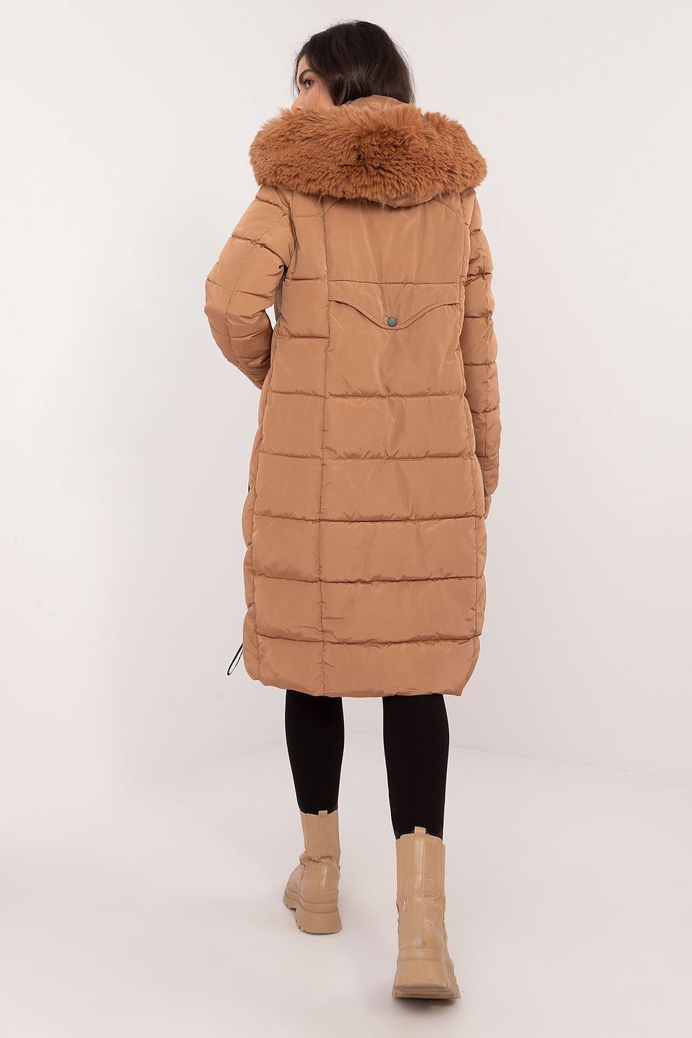 Dames puffer met capuchon