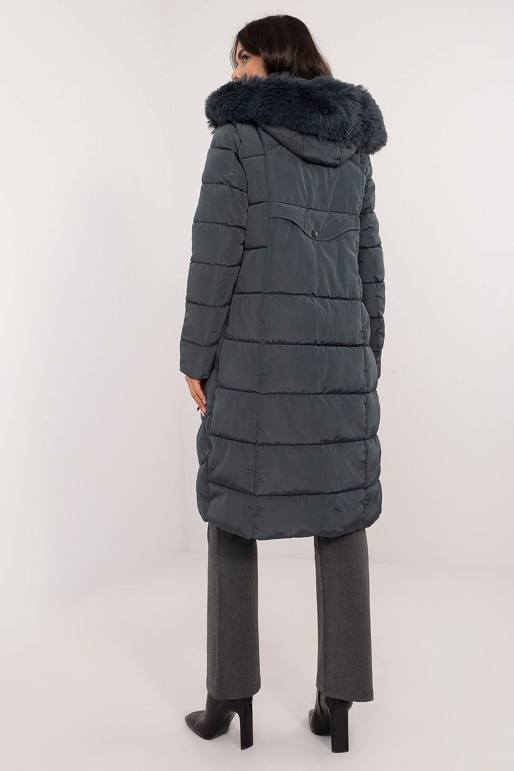 Dames puffer met capuchon