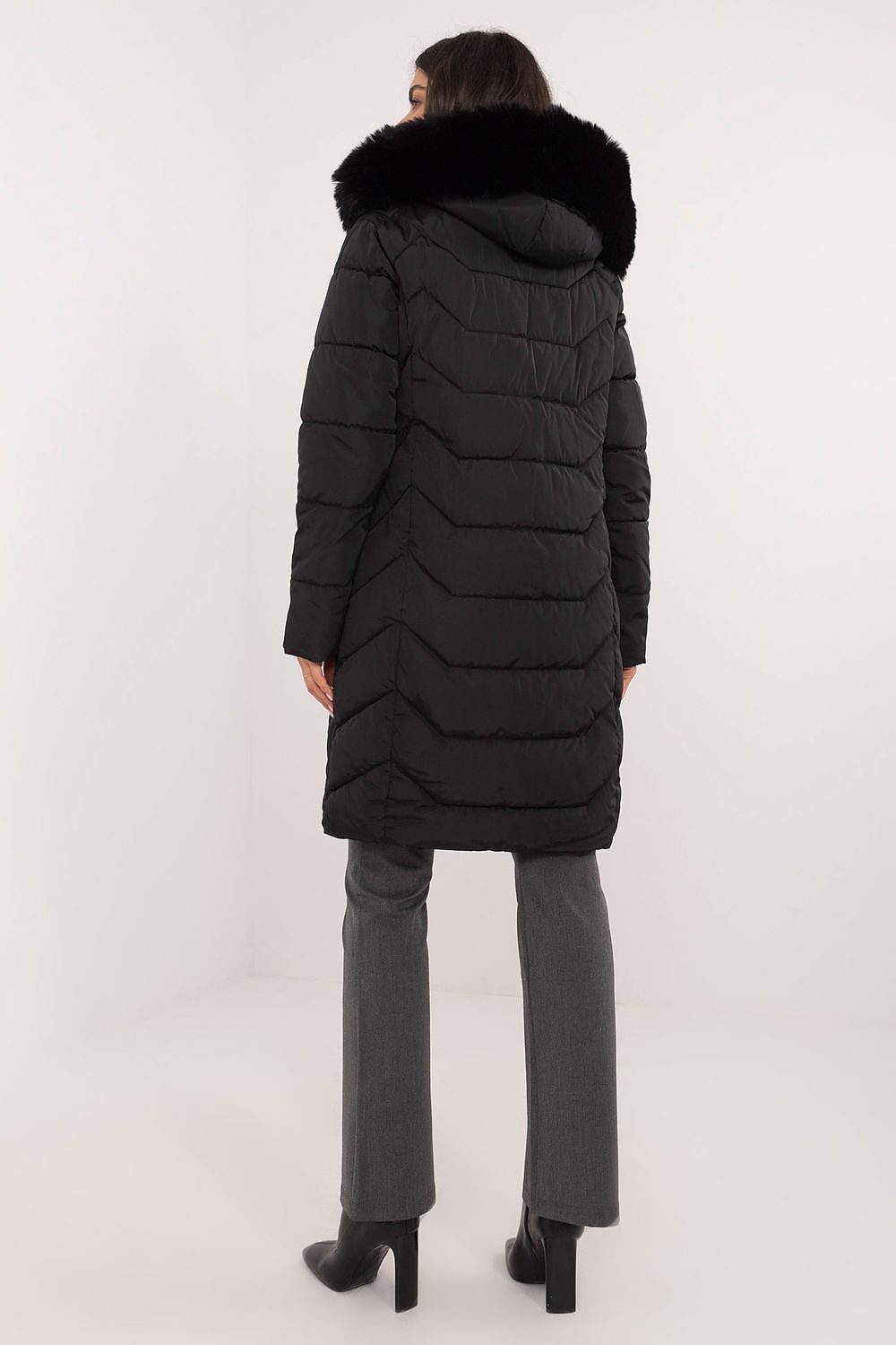 Dames puffer met capuchon