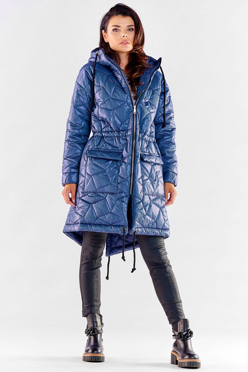 Winterjas knielengte van Awama