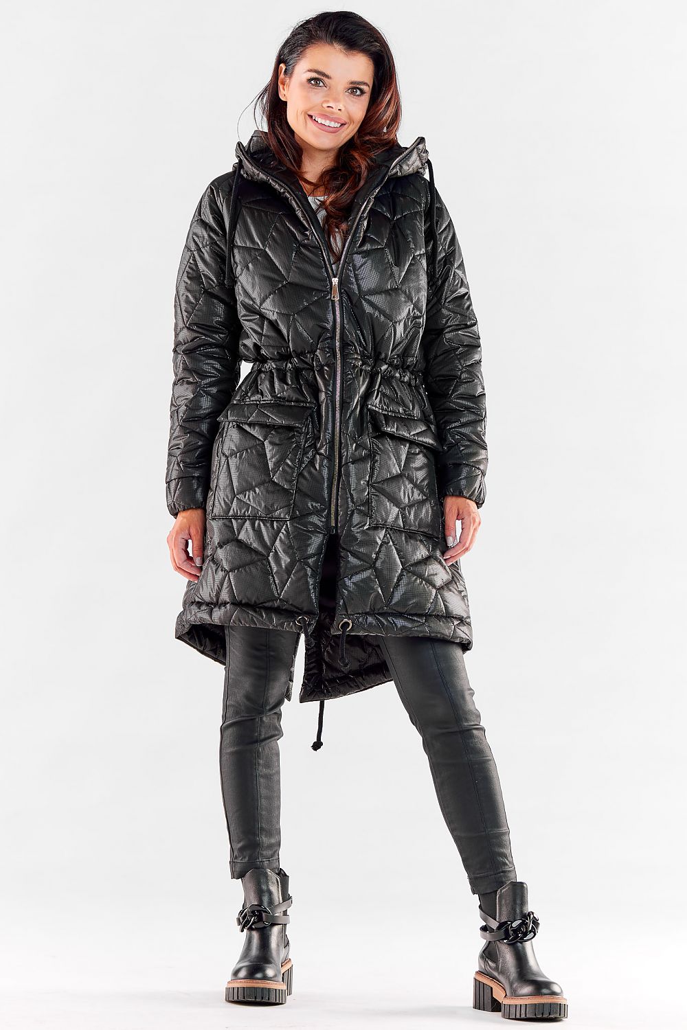 Winterjas knielengte van Awama