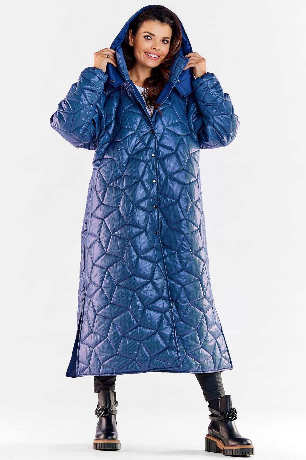 Winterjas lang model van Awama