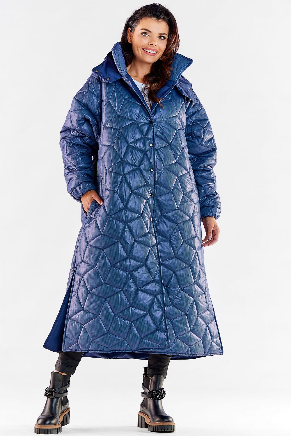 Winterjas lang model van Awama
