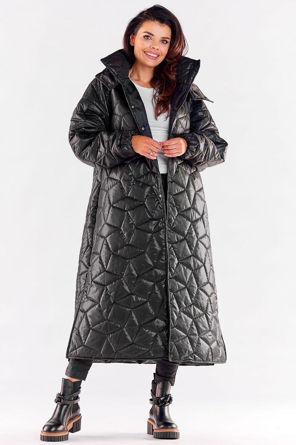 Winterjas lang model van Awama