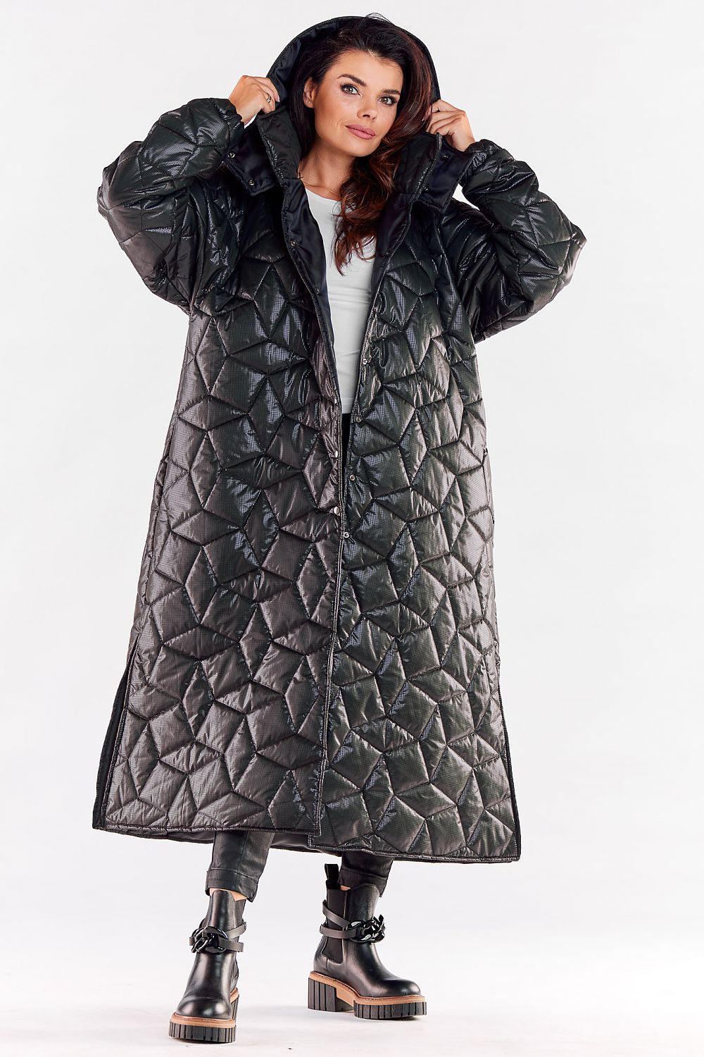 Winterjas lang model van Awama