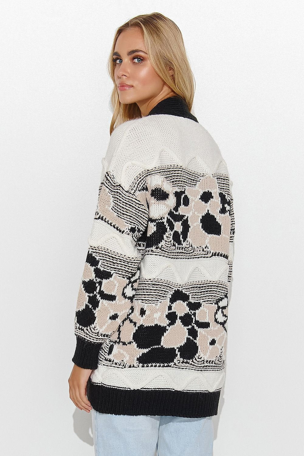 Vest met decoratief patroon