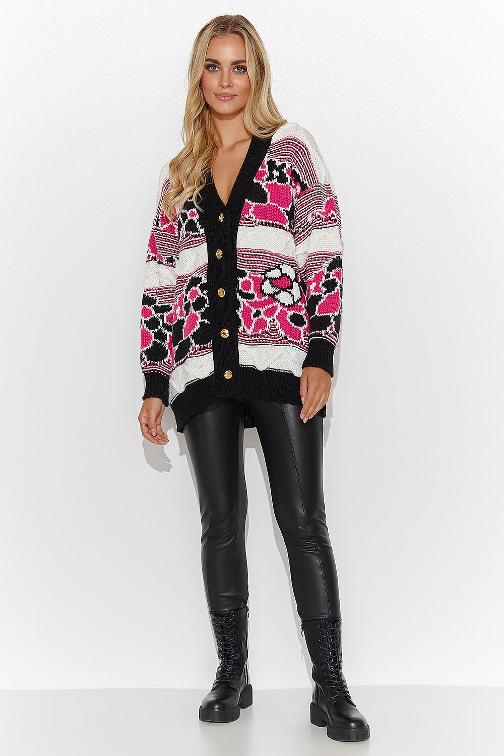 Vest met decoratief patroon