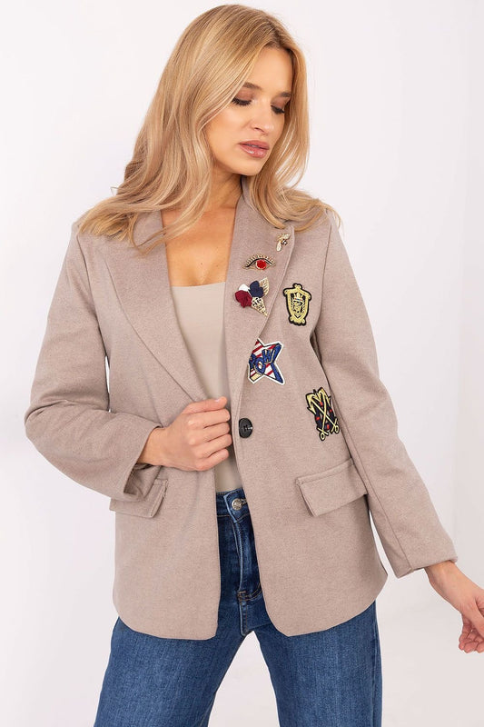 Blazer met patches van Italy Moda