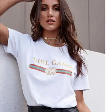 Girl Gang | T-Shirt met opdruk